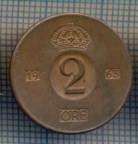 AX 1430 MONEDA- SUEDIA - 2 ORE -ANUL 1963 -STAREA CARE SE VEDE