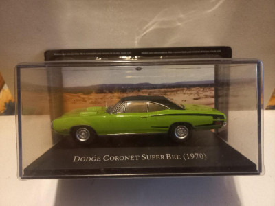 Macheta Dodge Coronet Super Bee - 1970 1:43 Muscle Car foto