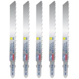 Wilpu HC 12 R BI - Set panze fierastrau pendular tija cu un prag de prindere (T) 100 mm lemn taiere dreapta fina 5 bucati