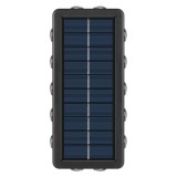 Lampa Solara, Flippy, 8+4 LED, Lumina Alba/Calda, din ABS+PC, 8 x 17.7 x 3.7 cm, Negru