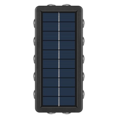 Lampa Solara, Flippy, 8+4 LED, Lumina Alba/Calda, din ABS+PC, 8 x 17.7 x 3.7 cm, Negru foto