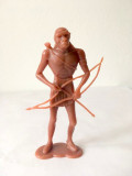 Lot 2 figurine Planeta maimutelor (om Neandertal, primitiv) plastic maro, 10cm