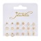 Set Cercei Language of Jewels, Modele Diverse, Metal Auriu, 9 Perechi