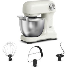 Robot de bucatarie Tefal Bake Easy QB140AF0, 500W, 12 trepte de viteza, bol 3.5L, functie Pulse, design compact, tel pentru oua, accesoriu mixat, carl