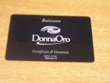 B12 40 - Card comercial - DonnaOro - piesa de colectie