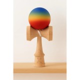 Cumpara ieftin Kendama din lemn cu bilă curcubeu - KEND5523