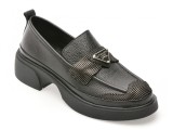 Mocasini GRYXX negri, 387394, din piele naturala