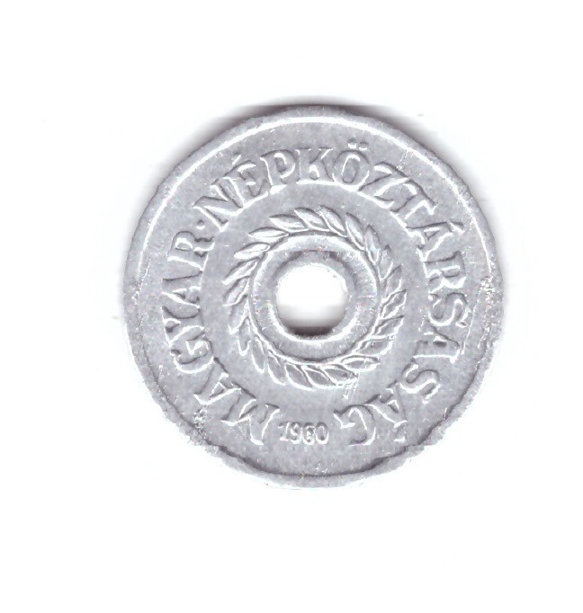 Moneda Ungaria 2 filler/filleri 1960, stare buna, curata