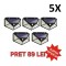 SET 5 X Lampa Solara LED Senzor De Miscare 100 x LED, Alimentare Solara, Perete, LP-0020, Incarcare Solara