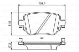 BOSCH 0 986 494 797 set placute frana,frana disc
