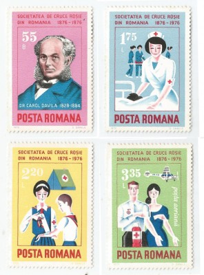 Romania, LP 912/1976, Centenerul Crucii Rosii, MNH foto