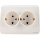 Evotools 678521 - Priza dubla 230 V sub tencuiala impamantare