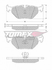 Set placute frana spate BMW - E28 , E30 , E32 , E34 , E36 , E36 Compact - SPF65814 foto