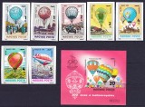 DB1 Transporturi Baloane 1983 Ungaria 7 v. + SS MNH NDT, Nestampilat