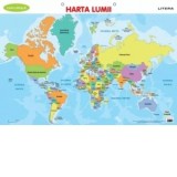 Descopera! Harta lumii (planse educationale)