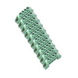 Cumpara ieftin Set 10 bucati bloc terminal electric, verde, 4 orificii