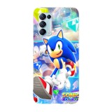 Husa compatibila cu Oppo A54 5G, Viceversa, model Sonic Colors, Silicon, TPU, Transparent, Carcasa