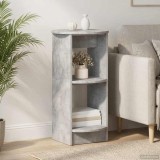 vidaXL Dulap lateral Gri Beton Lemn prelucrat 899837