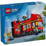 LEGO CITY AUTOBUZ TURISTIC ROSU CU ETAJ 60407 SuperHeroes ToysZone