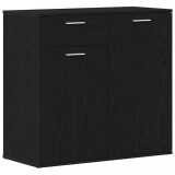 Cumpara ieftin Servanta, stejar negru, 80x36 x75 cm, lemn prelucrat