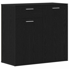 Servanta, stejar negru, 80x36 x75 cm, lemn prelucrat