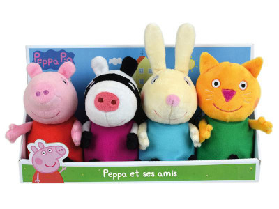 Set 4 Plusuri Jemini 17cm Peppa Pig Si Prietenii foto