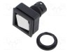 Comutator negru acționat prin apăsare SCHLEGEL QUARTRON-JUWEL&reg; IP66 24x24mm