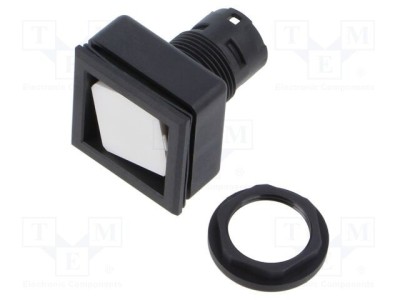Comutator negru acționat prin apăsare SCHLEGEL QUARTRON-JUWEL&amp;reg; IP66 24x24mm foto