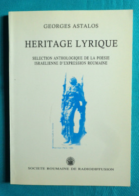 George Astalos &amp;ndash; Heritage lyrique ( poesie israelienne d expression Roumaine ) foto