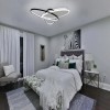 Lustra LED cu telecomanda LIGURIA 81W, 3 Ovale, lumina Rece/Calda/Neutra, Dimabila, Negru Alb ModernLight Concept, Alessandro DESIGN