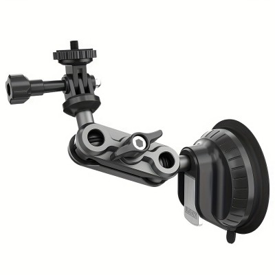 Ventuza cu filet 1/4 si adaptor trepied camere actiune GoPro SjCam Insta360 DJI Osmo Action foto