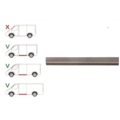 Panou reparatie lateral Ford Transit 2000-2006, Transit/Tourneo 2006-2013, Partea Stanga, Laterala inferioara, pentru modelul mijlociu medium