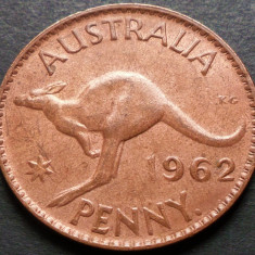 Moneda exotica PENNY - AUSTRALIA, anul 1962 *cod 2901 A = excelenta