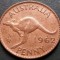 Moneda exotica PENNY - AUSTRALIA, anul 1962 *cod 2901 A = excelenta