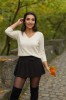 Bluza dama alba in anchior