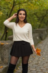 Bluza dama alba in anchior