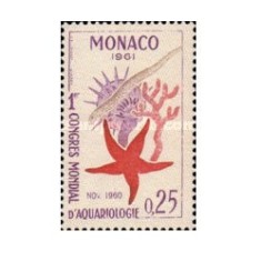 Monaco 1961 - Congresul mondial de acvariologie, neuzata