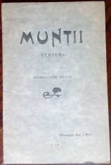 DEMOSTENE BOTEZ: MUNTII (VERSURI ed princeps 1918/DEBUT/pref.GARABET IBRAILEANU)