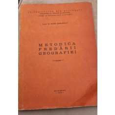 Metodica Predarii Geografiei - Petre Bargaoanu curs