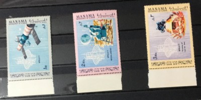 MANAMA, APOLLO 11 -SERIE COMPLETĂ NEŞTAMPILATĂ MNH foto