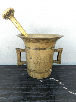 Mojar vechi din bronz -3,6 kg foto