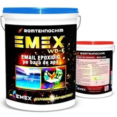 Pachet Email Epoxidic Emulsionat &ldquo;Emex WD-E&rdquo; - Maro - Bid. 4 Kg + Intaritor 4 Kg