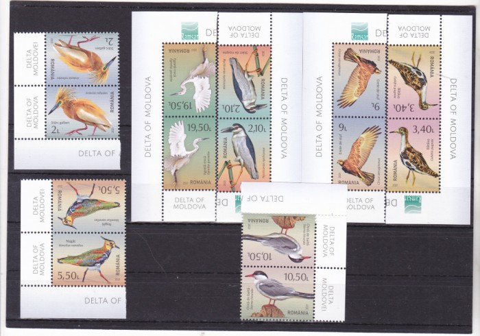 ROMANIA 2021 - PASARI DELTA MOLDOVEI, TETE-BECHE, MNH - LP 2314