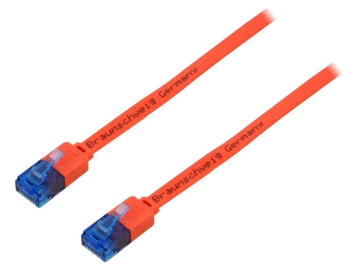 Cablu Patch U/UTP CAT6a Roșu 5m