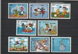 ROMANIA 1989 LP 1224 DESENE ANIMATE DIN FILMELE ROMANESTI SERIE MNH NESTAMPILATA