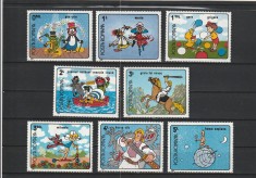 ROMANIA 1989 LP 1224 DESENE ANIMATE DIN FILMELE ROMANESTI SERIE MNH NESTAMPILATA