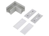 Conector 90&deg; Aluminiu Argintiu LINEA20