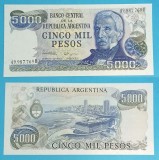 Argentina (p#305) 5.000 Pesos 1981 &#039;Mar del Plata&#039; UNC serie: 49.987.769B