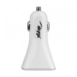 Incarcator Auto Akyga AK-CH-09, 10W, 2A, 4 x USB-A, Alb, Universal