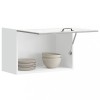 Dulap bucatarie Gossi Lucca, lemn prelucrat gri beton, 60x31x40 cm, montaj perete, depozitare